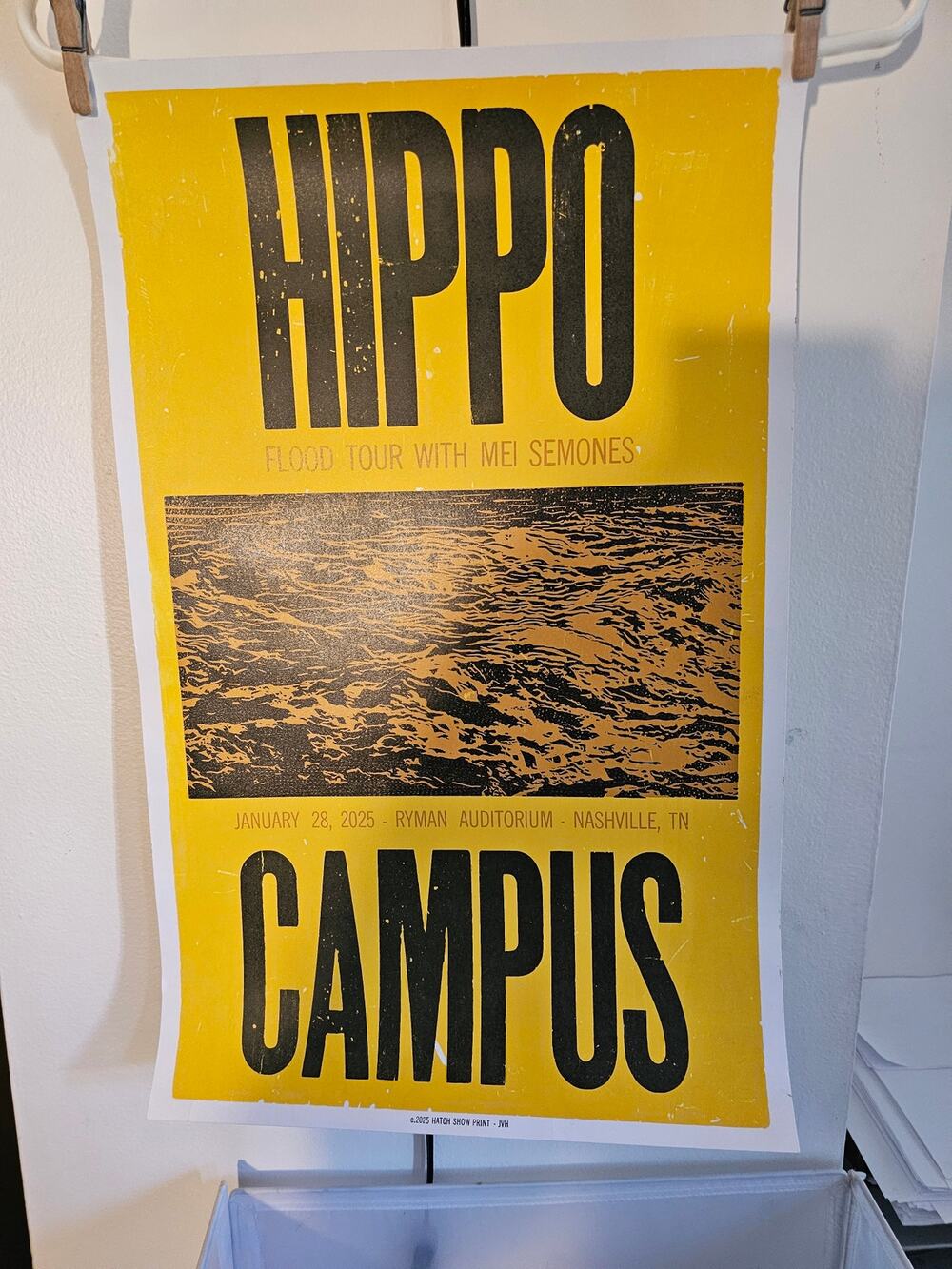 Hippo Campus - Ryman Auditorium 01-28-2025 DOS Poster - Hatch Show Print